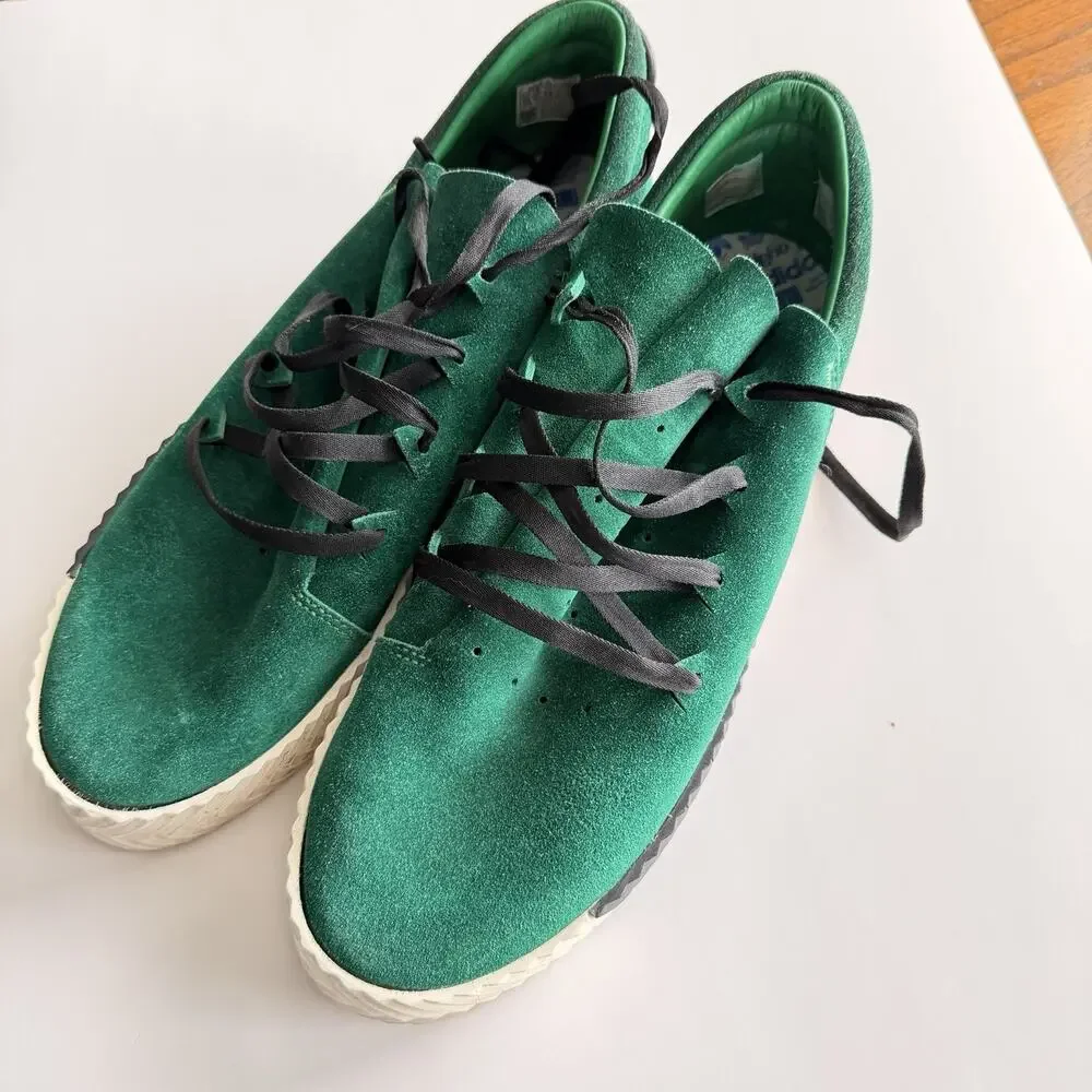 Adidas x Alexander Wang AW Skater Green Suede Gum Sole BY8907 Men's Size 13 Rare